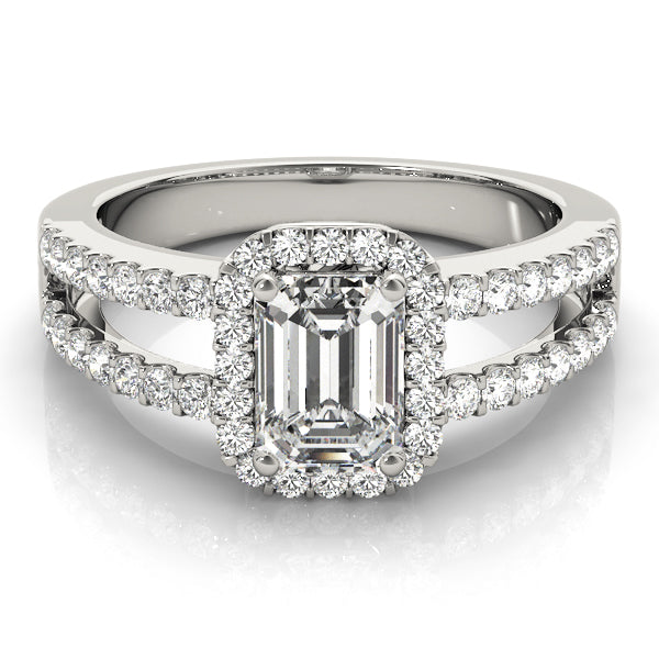 Emerald Halo Diamond Fashion Ring · 0.52 ct tw