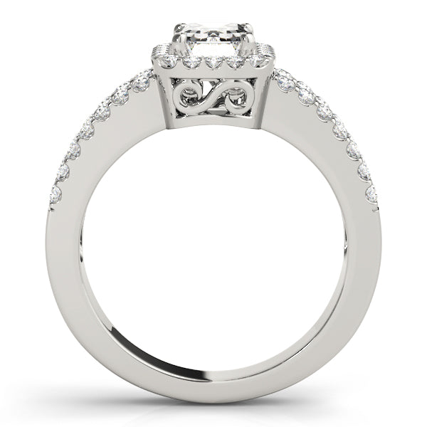Emerald Halo Diamond Fashion Ring · 0.52 ct tw