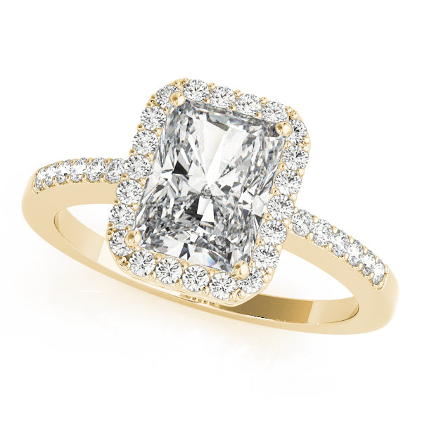 Emerald Halo Diamond Fashion Ring · 0.24 ct tw