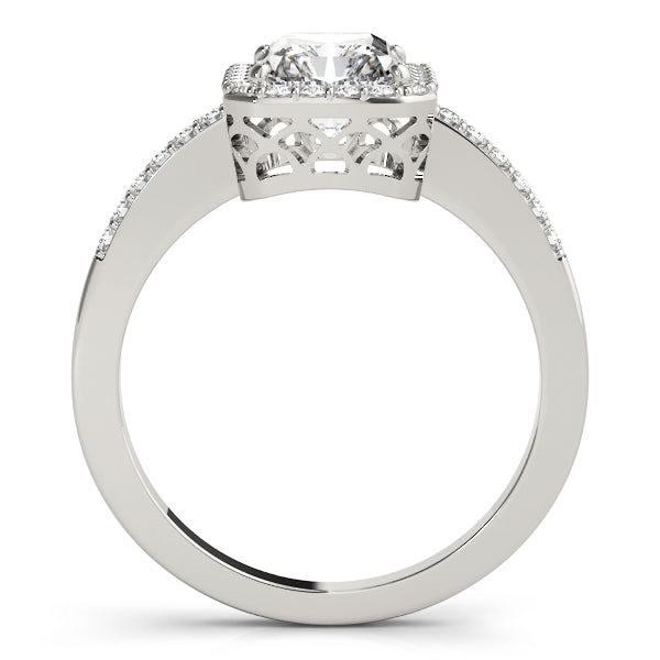 Emerald Halo Diamond Fashion Ring · 0.24 ct tw
