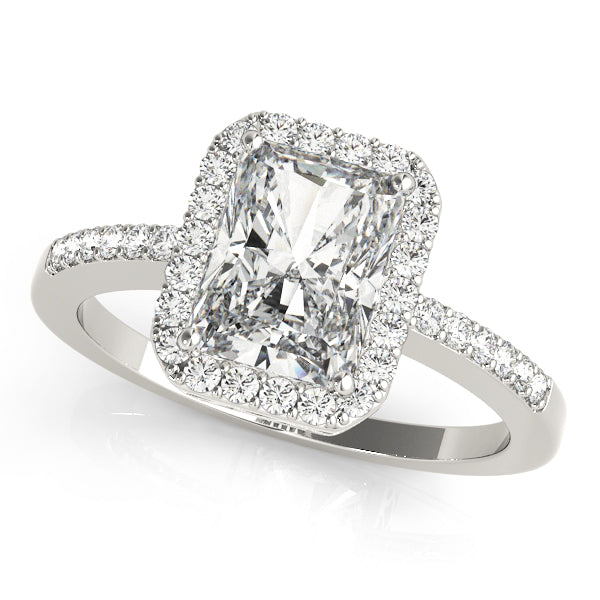 Emerald Halo Diamond Fashion Ring · 0.27 ct tw