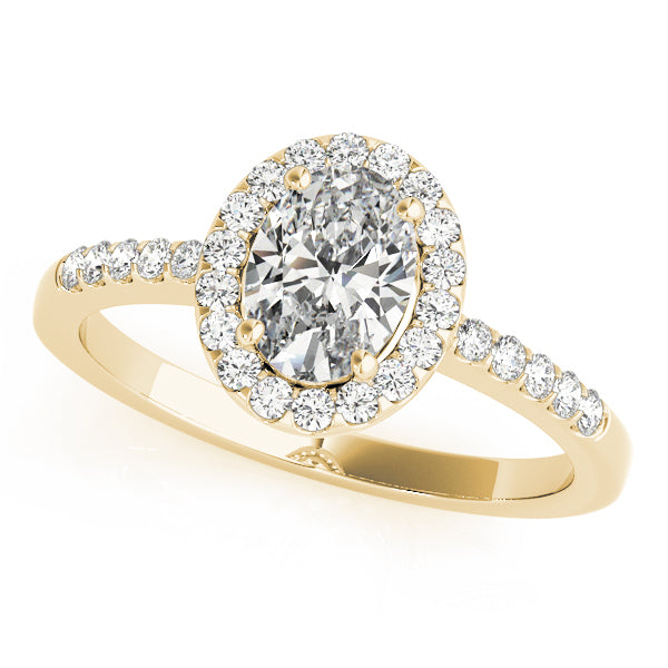 Oval Halo Diamond Fashion Ring · 0.26 ct tw