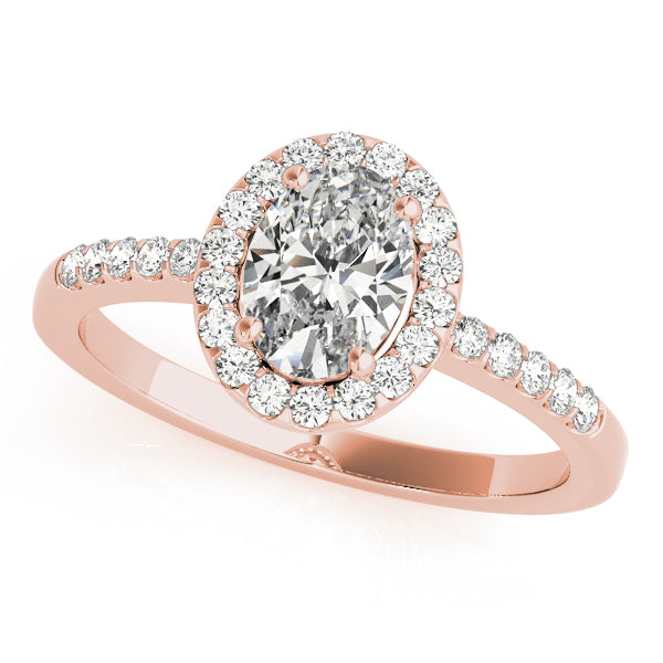Oval Halo Diamond Fashion Ring · 0.26 ct tw