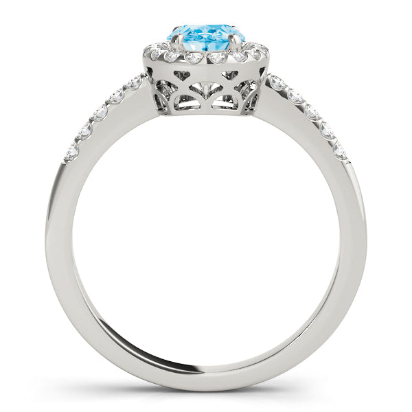 Oval Halo Diamond Fashion Ring · 0.20 ct tw