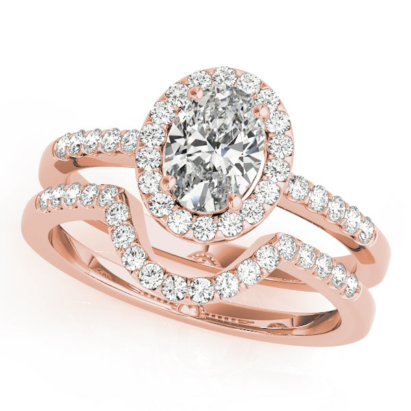Oval Halo Diamond Fashion Ring · 0.23 ct tw