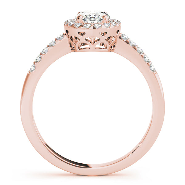 Oval Halo Diamond Fashion Ring · 0.21 ct tw