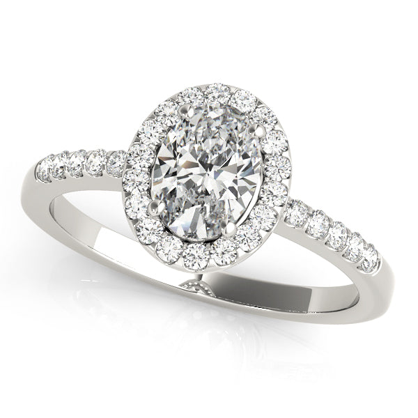 Oval Halo Diamond Fashion Ring · 0.28 ct tw