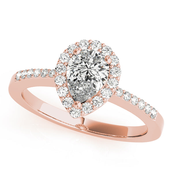Pear Halo & Trillion Diamond Fashion Ring · 0.23 ct tw