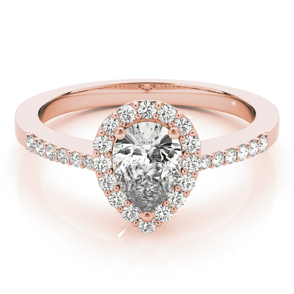 Pear Halo & Trillion Diamond Fashion Ring · 0.22 ct tw