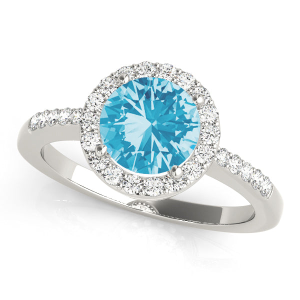 Round Halo Diamond Fashion Ring · 0.40 ct tw