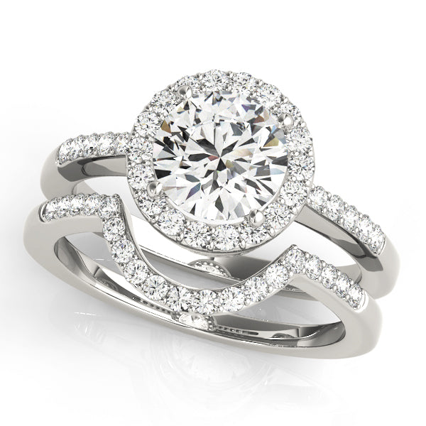Round Halo Diamond Fashion Ring · 0.99 ct tw