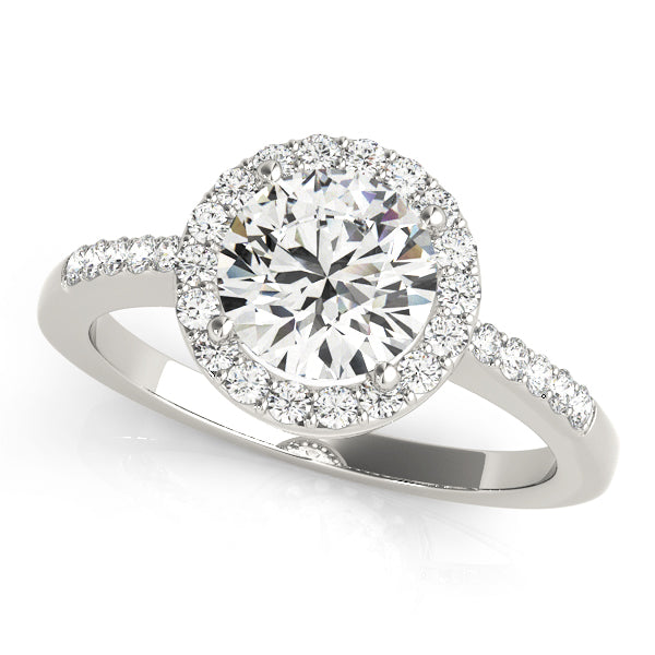 Round Halo Diamond Fashion Ring · 0.99 ct tw