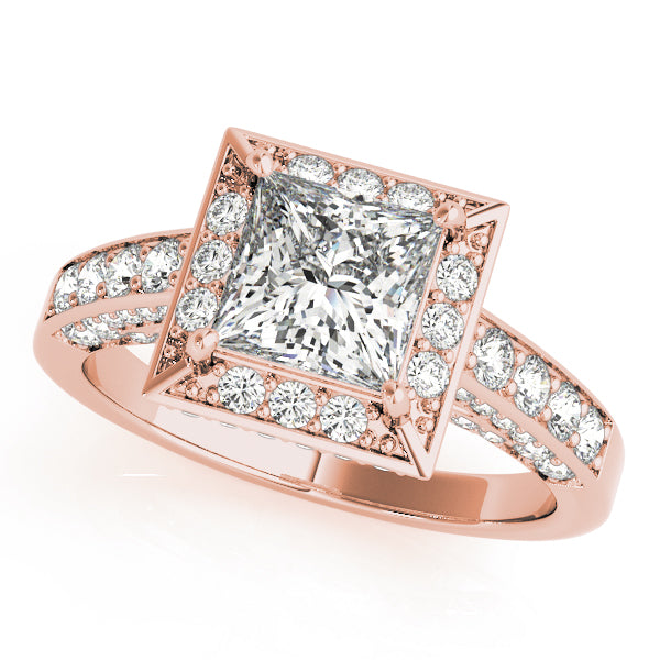 Square Halo & Cushion Diamond Fashion Ring · 1.16 ct tw