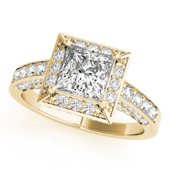 Square Halo & Cushion Diamond Fashion Ring · 2.91 ct tw