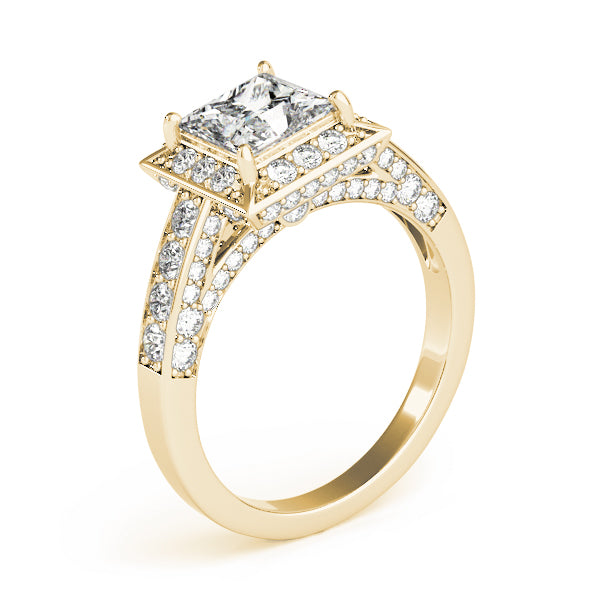 Square Halo & Cushion Diamond Fashion Ring · 1.16 ct tw