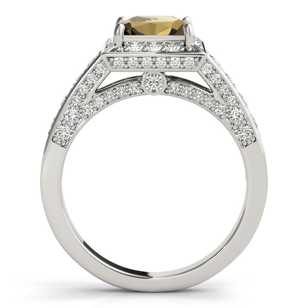 Square Halo & Cushion Diamond Fashion Ring · 3.62 ct tw