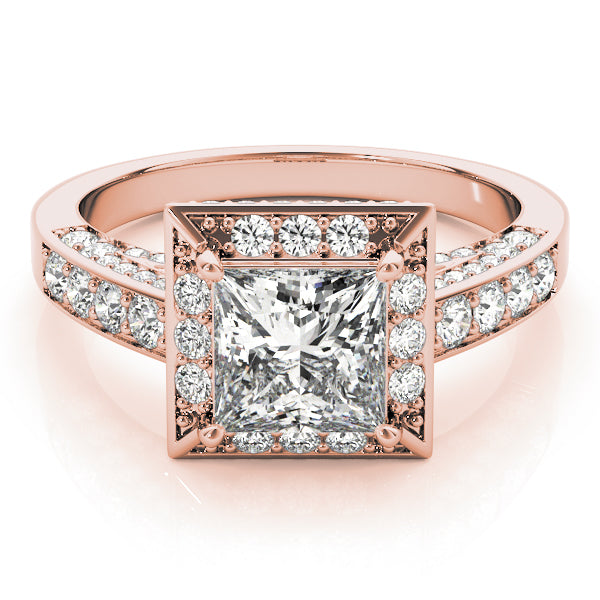 Square Halo & Cushion Diamond Fashion Ring · 3.62 ct tw