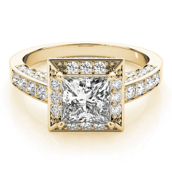 Square Halo & Cushion Diamond Fashion Ring · 1.71 ct tw