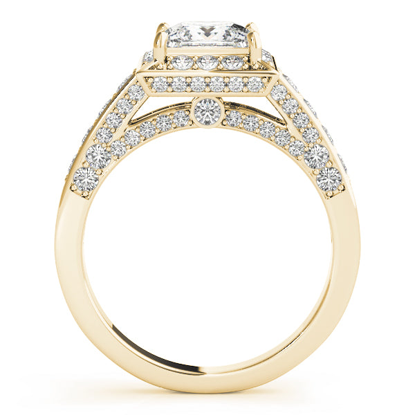 Square Halo & Cushion Diamond Fashion Ring · 1.16 ct tw