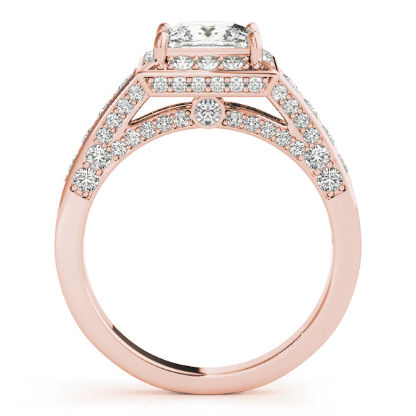 Square Halo & Cushion Diamond Fashion Ring · 1.16 ct tw