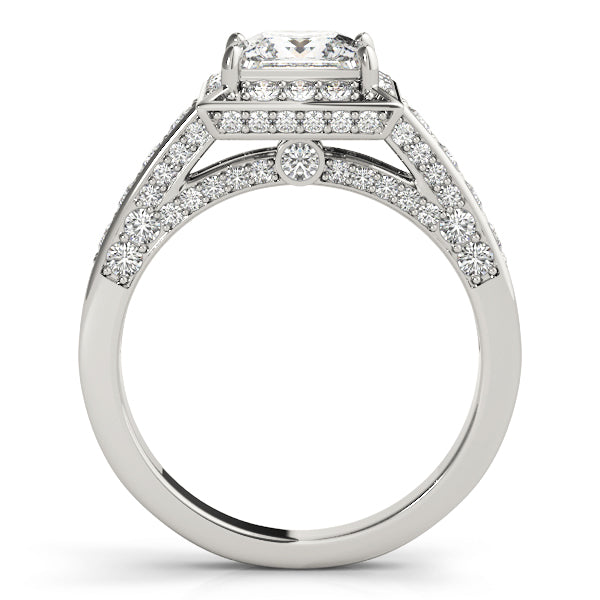 Square Halo & Cushion Diamond Fashion Ring · 3.62 ct tw