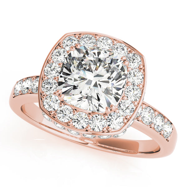 Cushion Halo Diamond Fashion Ring · 0.70 ct tw