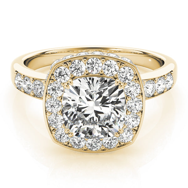 Cushion Halo Diamond Fashion Ring · 0.56 ct tw
