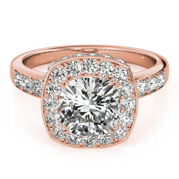 Cushion Halo Diamond Fashion Ring · 0.77 ct tw