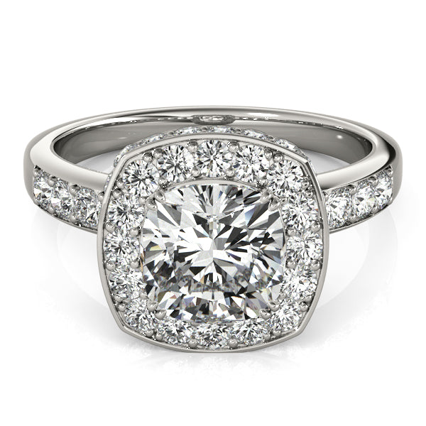 Cushion Halo Diamond Fashion Ring · 0.99 ct tw