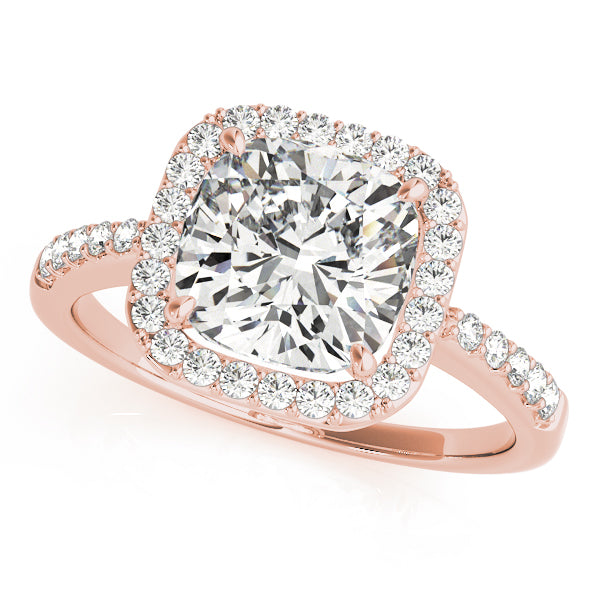 Cushion Halo Square Diamond Fashion Ring · 0.30 ct tw