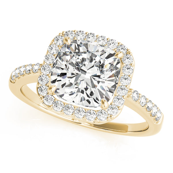 Cushion Halo Square Diamond Fashion Ring · 0.23 ct tw