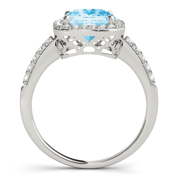 Cushion Halo Square Diamond Fashion Ring · 0.28 ct tw