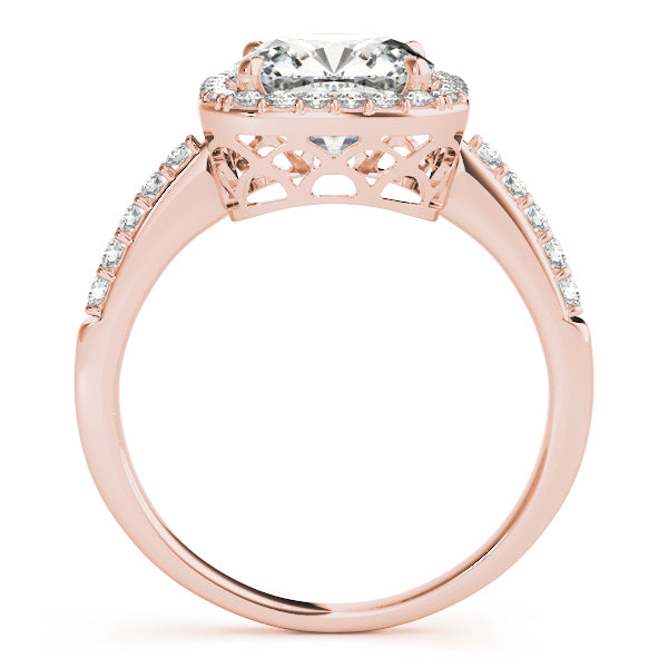 Cushion Halo Square Diamond Fashion Ring · 0.32 ct tw