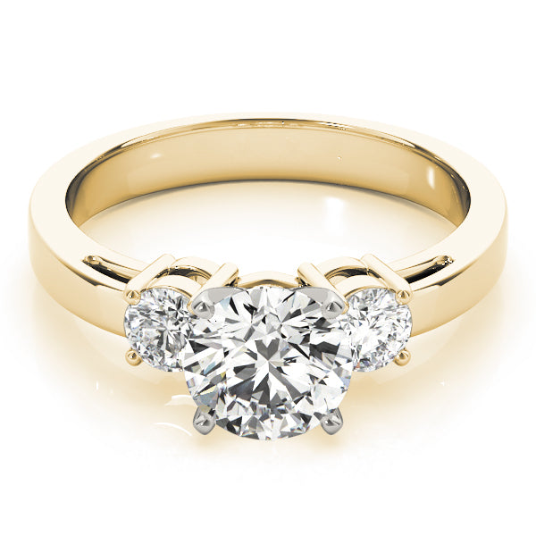 Round Three-Stone Diamond Engagement Ring · 0.40 ct tw