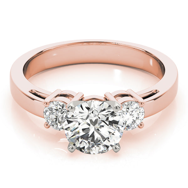 Round Three-Stone Diamond Engagement Ring · 0.40 ct tw