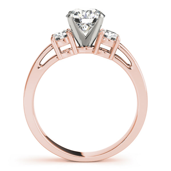 Round Three-Stone Diamond Engagement Ring · 0.40 ct tw