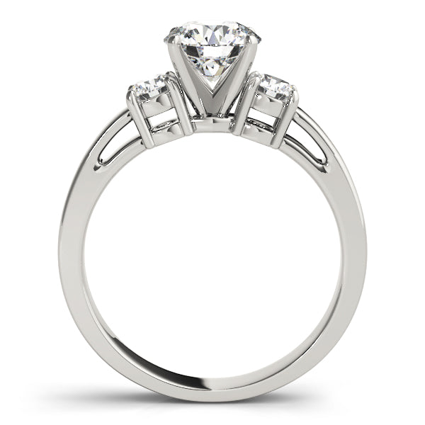 Round Three-Stone Diamond Engagement Ring · 0.40 ct tw