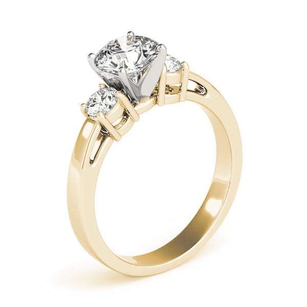 Round Three-Stone Diamond Engagement Ring · 0.40 ct tw