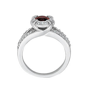 Oval Gemstone Fashion Ring · 0.29 ct tw