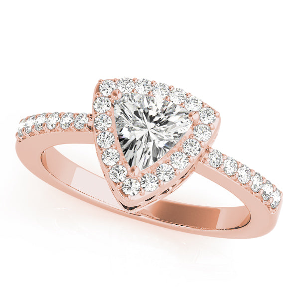 Trillion Halo Pear Diamond Fashion Ring · 0.23 ct tw