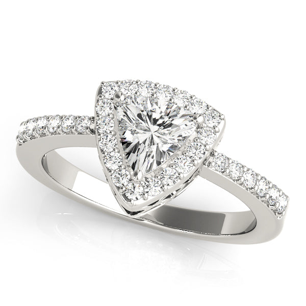 Trillion Halo Pear Diamond Fashion Ring · 0.20 ct tw
