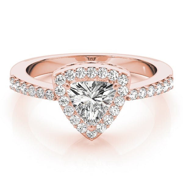 Trillion Halo Pear Diamond Fashion Ring · 0.20 ct tw