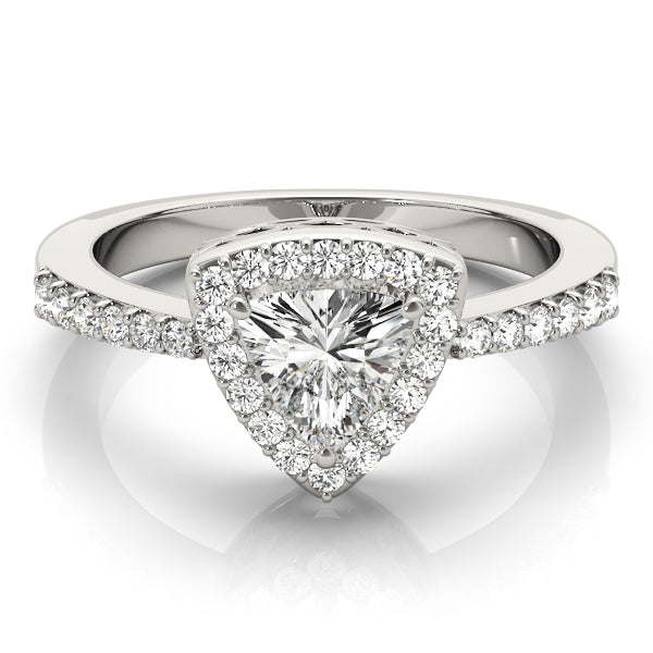 Trillion Halo Pear Diamond Fashion Ring · 0.23 ct tw