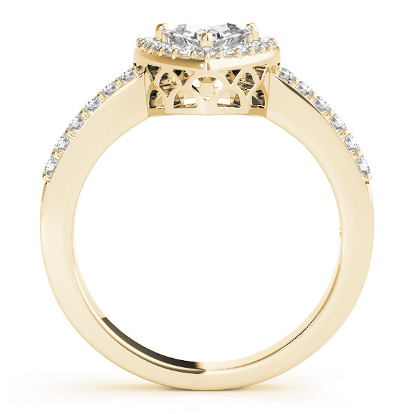 Trillion Halo Pear Diamond Fashion Ring · 0.20 ct tw