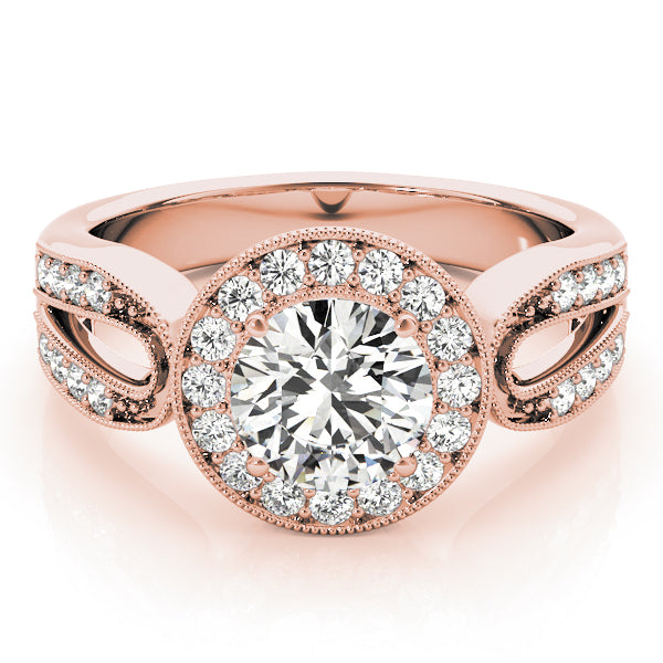 Round Halo Diamond Engagement Ring · 1.32 ct tw