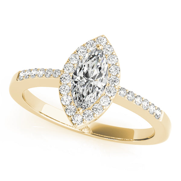Marquise Halo Diamond Engagement Ring · 0.27 ct tw