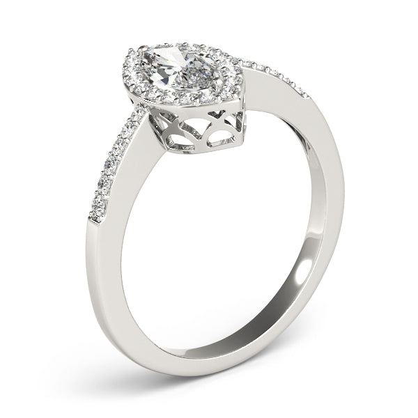 Marquise Halo Diamond Fashion Ring · 0.24 ct tw