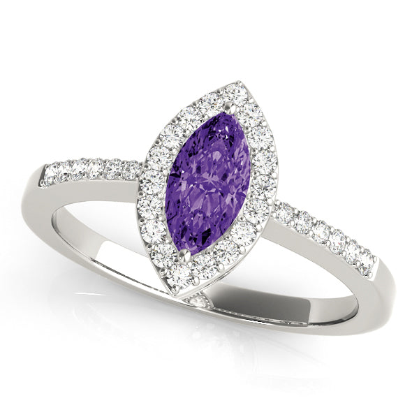Marquise Halo Diamond Fashion Ring · 0.24 ct tw