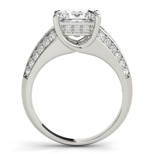 Square Multi-Row Diamond Engagement Ring · 2.90 ct tw