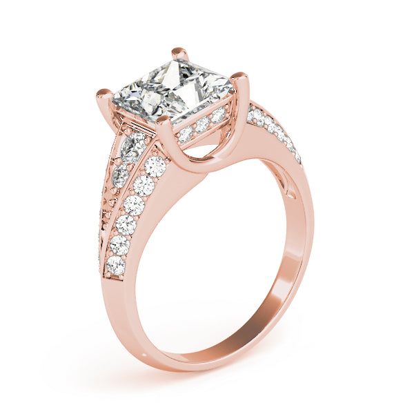 Square Multi-Row Diamond Engagement Ring · 1.01 ct tw